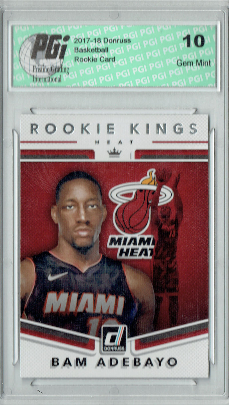 Bam Adebayo 2017 Donruss #14 Rookie Kings SP Rookie Card PGI 10