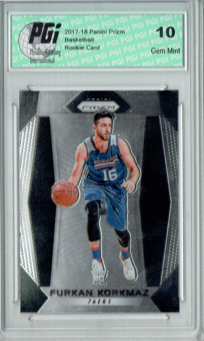 Furkan Korkmaz 2017 Panini Prizm #4 Rookie Card PGI 10