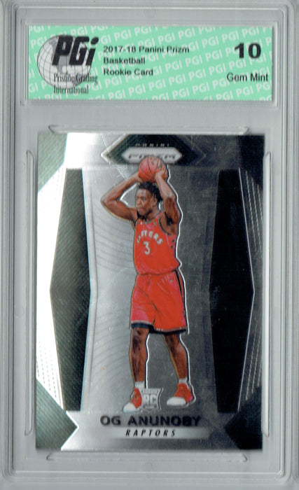 OG Anunoby 2017-18 Panini Prizm #38 NBA Rookie Card PGI 10