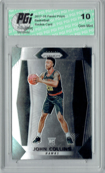 John Collins 2017-18 Panini Prizm #109 NBA Rookie Card PGI 10