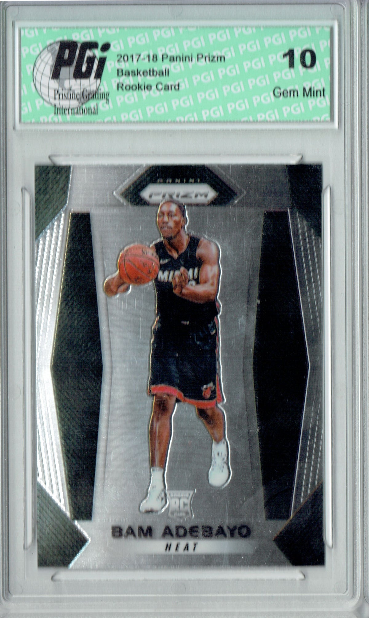 Bam Adebayo 2017-18 Panini Prizm #51 NBA Rookie Card PGI 10 