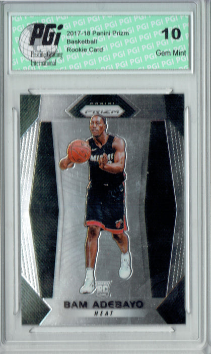 Bam Adebayo 2017-18 Panini Prizm #51 NBA Rookie Card PGI 10