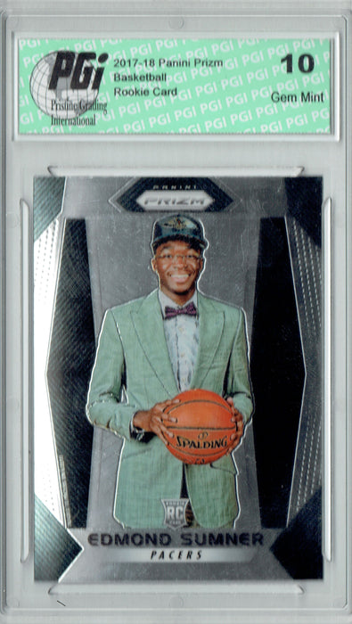 Edmond Sumner 2017-18 Panini Prizm #227 NBA Rookie Card PGI 10