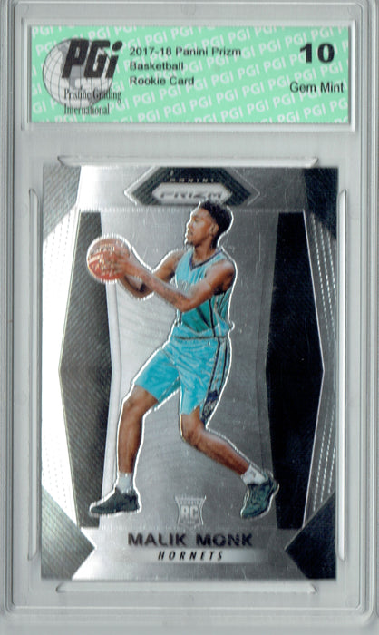 Malik Monk 2017-18 Panini Prizm #233 NBA Rookie Card PGI 10