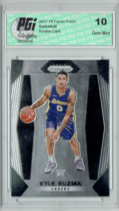 Kyle Kuzma 2017-18 Panini Prizm #283 NBA Rookie Card PGI 10