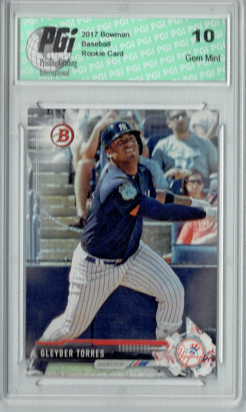 Gleyber Torres 2017 Bowman #BD-200 Rookie Card PGI 10