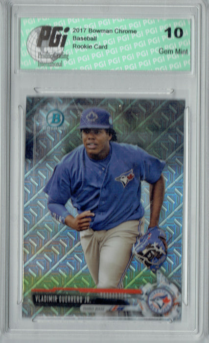 Vladimir Guerrero Jr. 2017 Bowman Chrome #BCP32 Mojo Refrac Rookie Card PGI 10