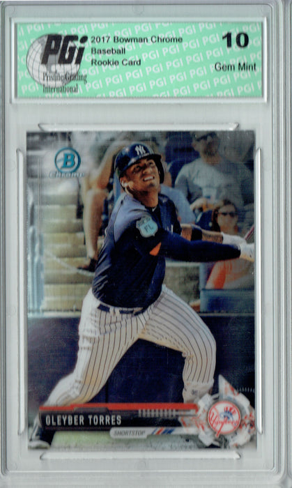 Gleyber Torres 2017 Bowman Chrome #BDC200 Rookie Card PGI 10