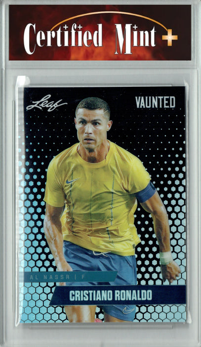 Certified Mint+ Cristiano Ronaldo 2024 Leaf Vaunted Metal #VM-02 Black 7 Made Rare Trading Card Portugal
