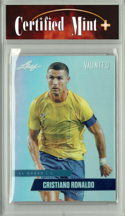 Certified Mint+ Cristiano Ronaldo 2024 Leaf Vaunted Metal #VM-02 Silver 25 Made Rare Trading Card Portugal