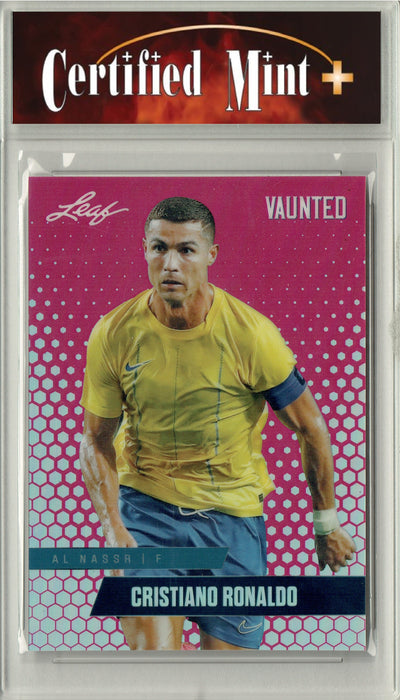 Certified Mint+ Cristiano Ronaldo 2024 Leaf Vaunted Metal #VM-02 Pink 10 Made Rare Trading Card Portugal