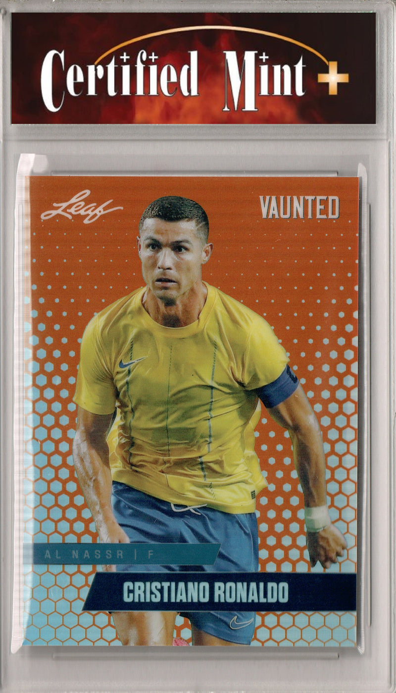 Certified Mint+ Cristiano Ronaldo 2024 Leaf Vaunted Metal #VM-02 Orange Only 3 Made Rare Trading Card Portugal