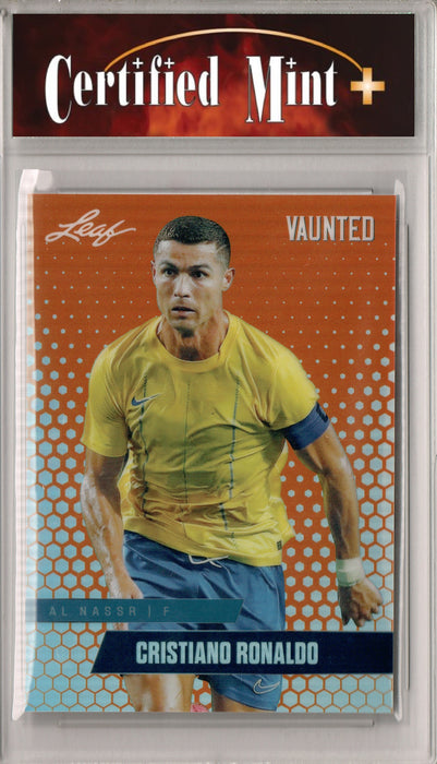 Certified Mint+ Cristiano Ronaldo 2024 Leaf Vaunted Metal #VM-02 Orange Only 3 Made Rare Trading Card Portugal