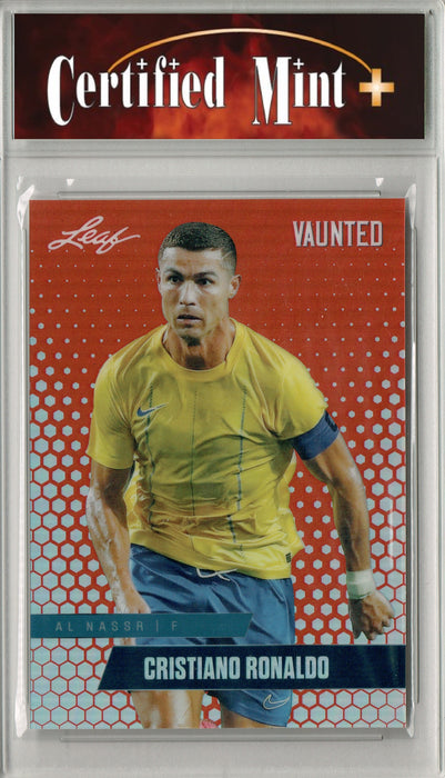 Certified Mint+ Cristiano Ronaldo 2024 Leaf Vaunted Metal #VM-02 Red #2 of 2 Made Rare Trading Card Portugal
