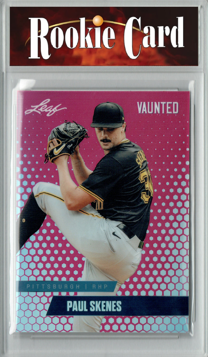 Certified Mint+ Paul Skenes 2024 Leaf Vaunted Metal #VM-13 Pink 10 Made Rookie Card Pittsburgh Pirates