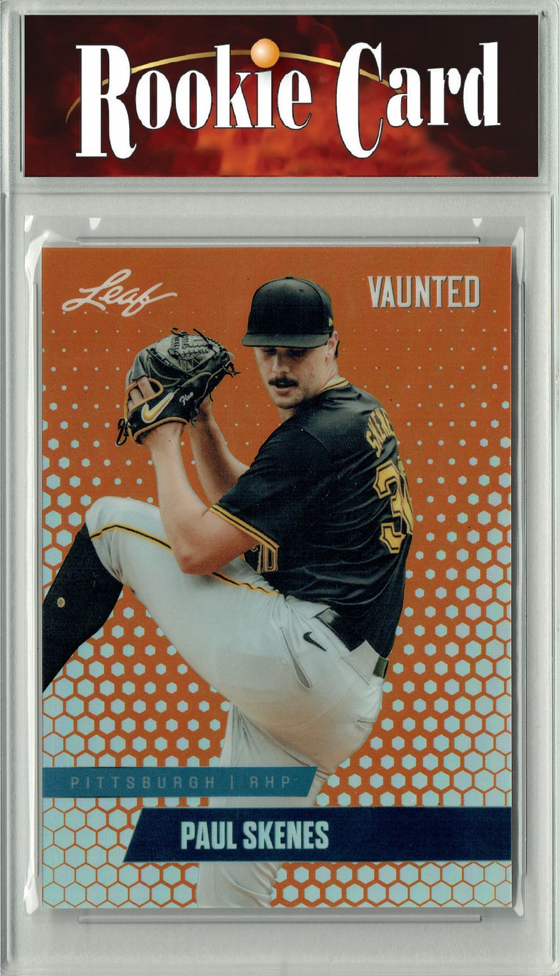 Certified Mint+ Paul Skenes 2024 Leaf Vaunted Metal #VM-13 Orange Only 3 Made Rookie Card Pittsburgh Pirates
