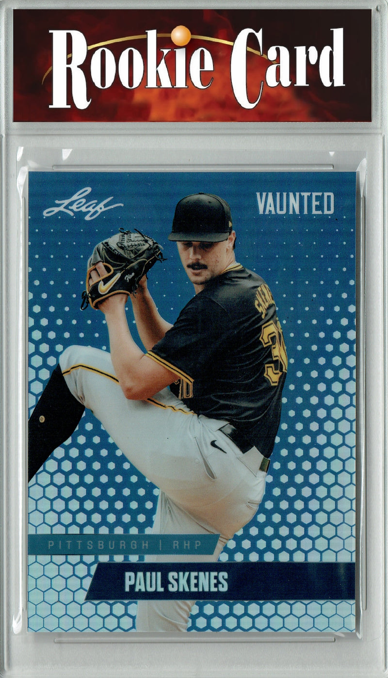 Certified Mint+ Paul Skenes 2024 Leaf Vaunted Metal #VM-13 Blue 20 Made Rookie Card Pittsburgh Pirates
