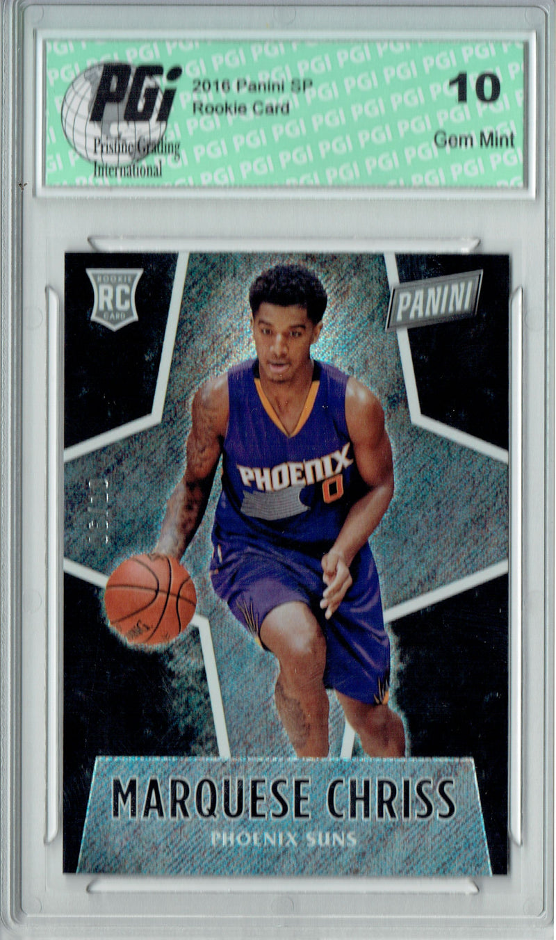 Marquesse Chriss 2016 Panini #55 Glitter SP, 10 Made Rookie Card PGI 10