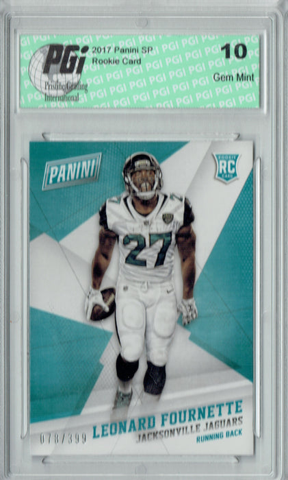 Leonard Fournette 2017 Panini Black Friday #63 399 Made Rookie Card PGI 10