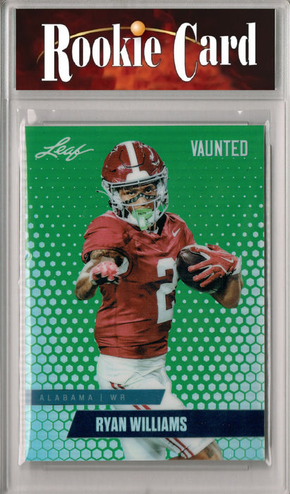 Certified Mint+ Ryan Wlliams 2024 Leaf Vaunted Metal #VM-15 Green 5 Made Rookie Card Alabama