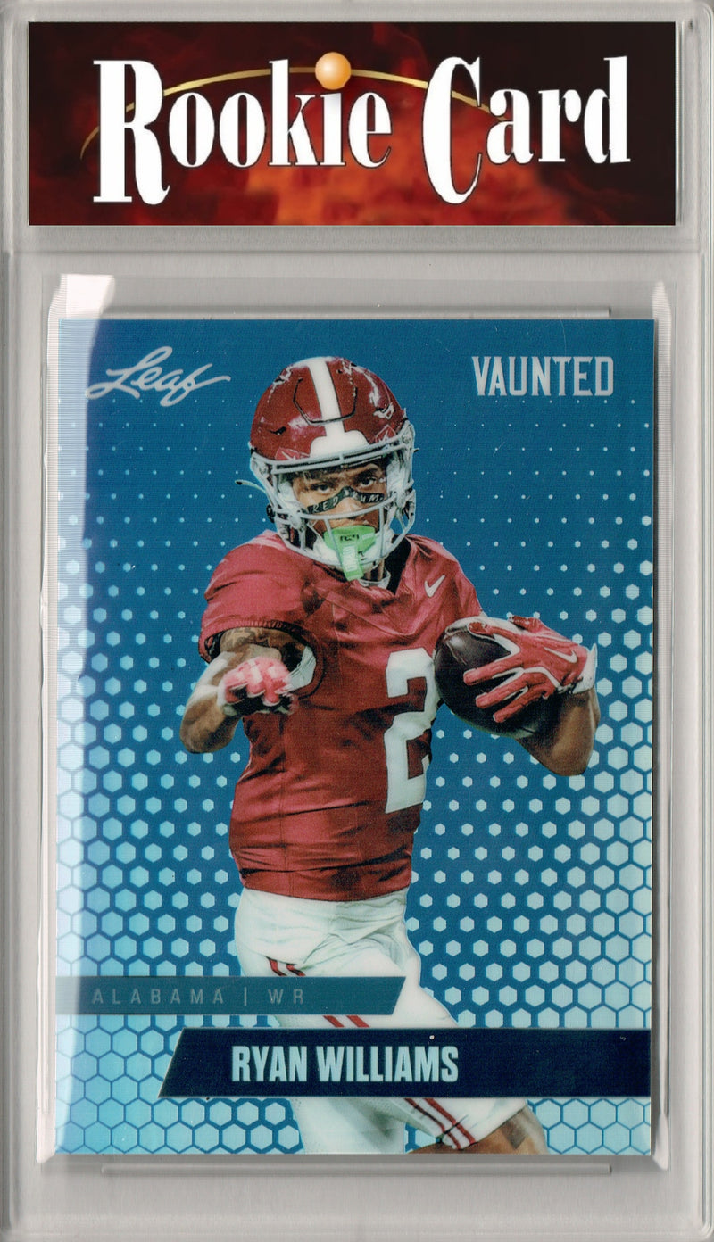 Ryan Williams Rookie Card Alabama Football Trading Card 2024 Leaf Vaunted Metal #VM-15 Blue 20 Made  Certified Mint+