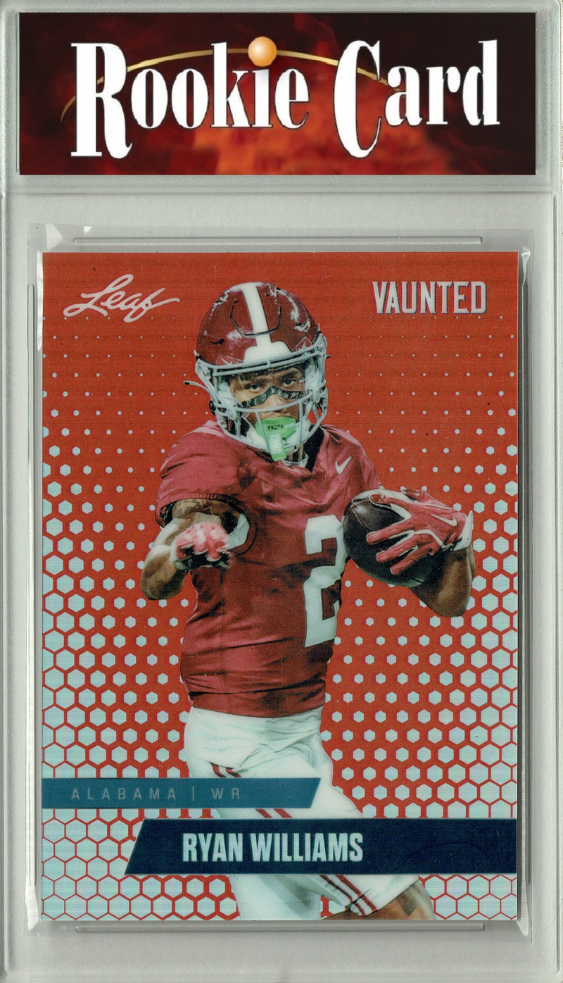 Ryan Williams Rookie Card Alabama Football Trading Card 2024 Leaf Vaunted Metal #VM-15 Red Only 2 Made  Certified Mint+