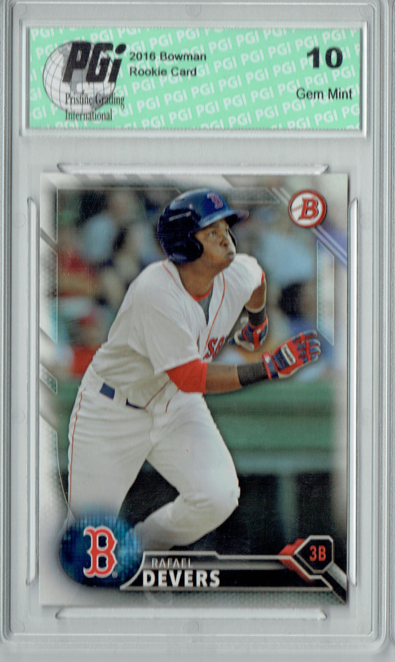 Rafael Devers 2016 Bowman #BP109 Rookie Card PGI 10