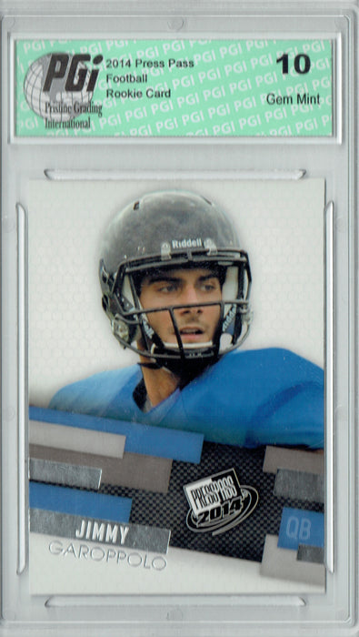 Jimmy Garoppolo 2014 Press Pass #20 Rookie Card PGI 10