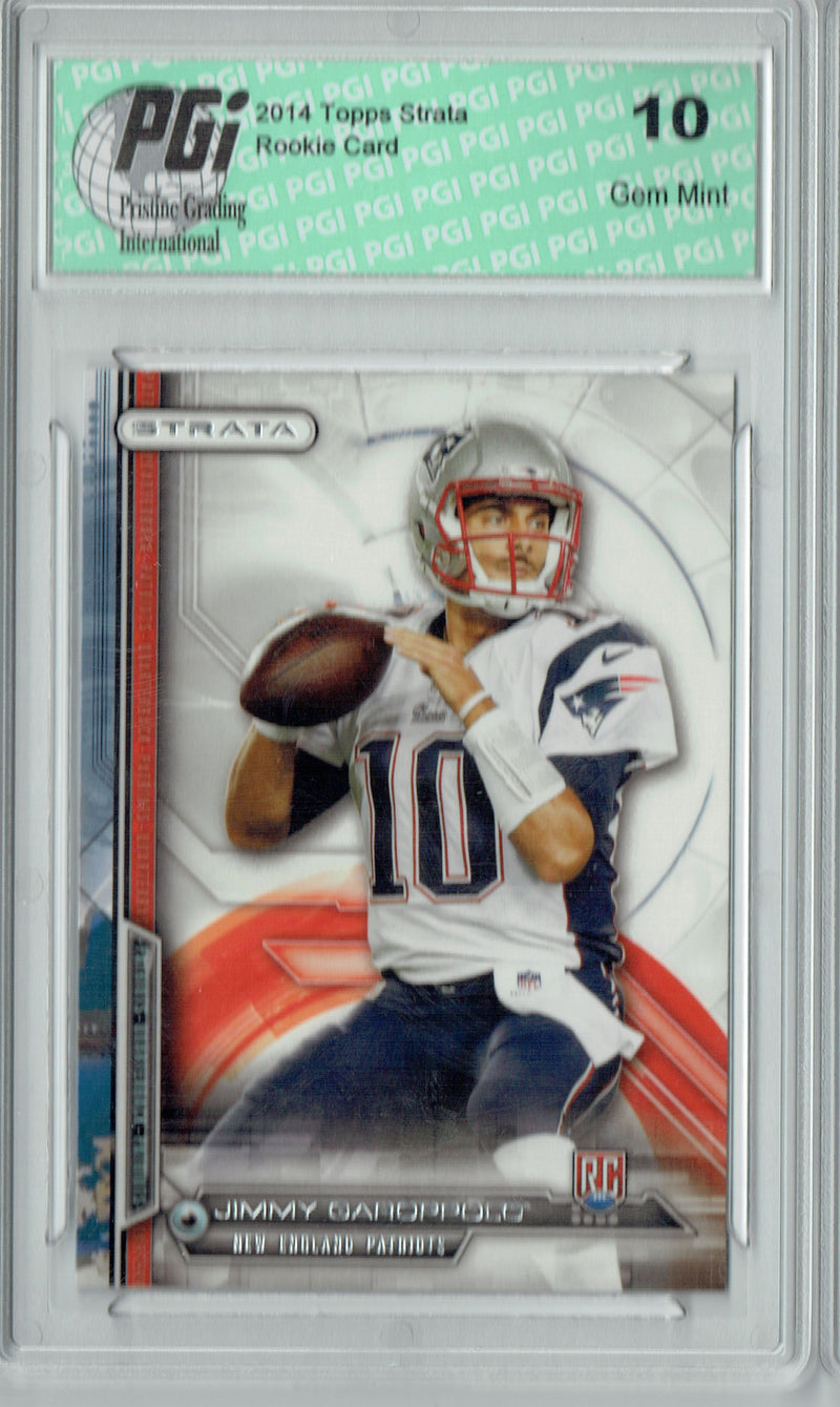 Jimmy Garoppolo 2014 Topps Strata #141 Rookie Card PGI 10