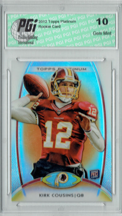 Kirk Cousins 2012 Topps Platinum #104 Orange Refractor Rookie Card PGI 10