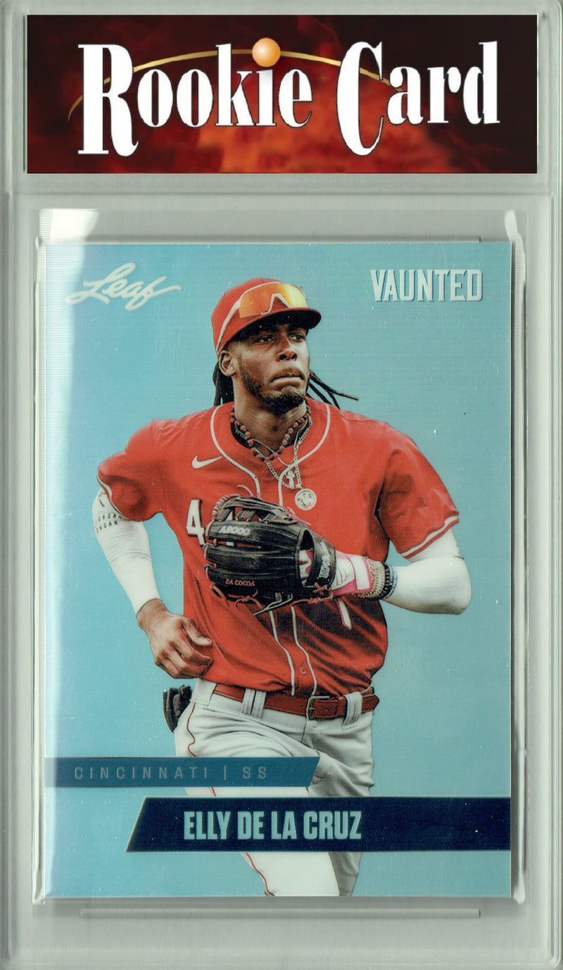 Certified Mint+ Elly De La Cruz 2024 Leaf Vaunted Metal #VM-03 Silver 25 Made Rookie Card Cincinnati Reds