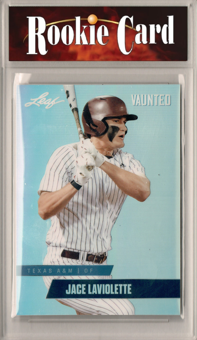 Certified Mint+ Jace LaViolette 2024 Leaf Vaunted Metal #VM-05 Silver 25 Made Rookie Card Cleveland Guardians