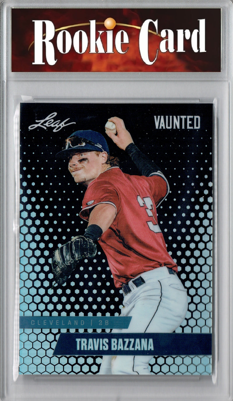 Certified Mint+ Travis Bazzana 2024 Leaf Vaunted Metal #VM-17 Black 7 Made Rookie Card Cleveland Guardians