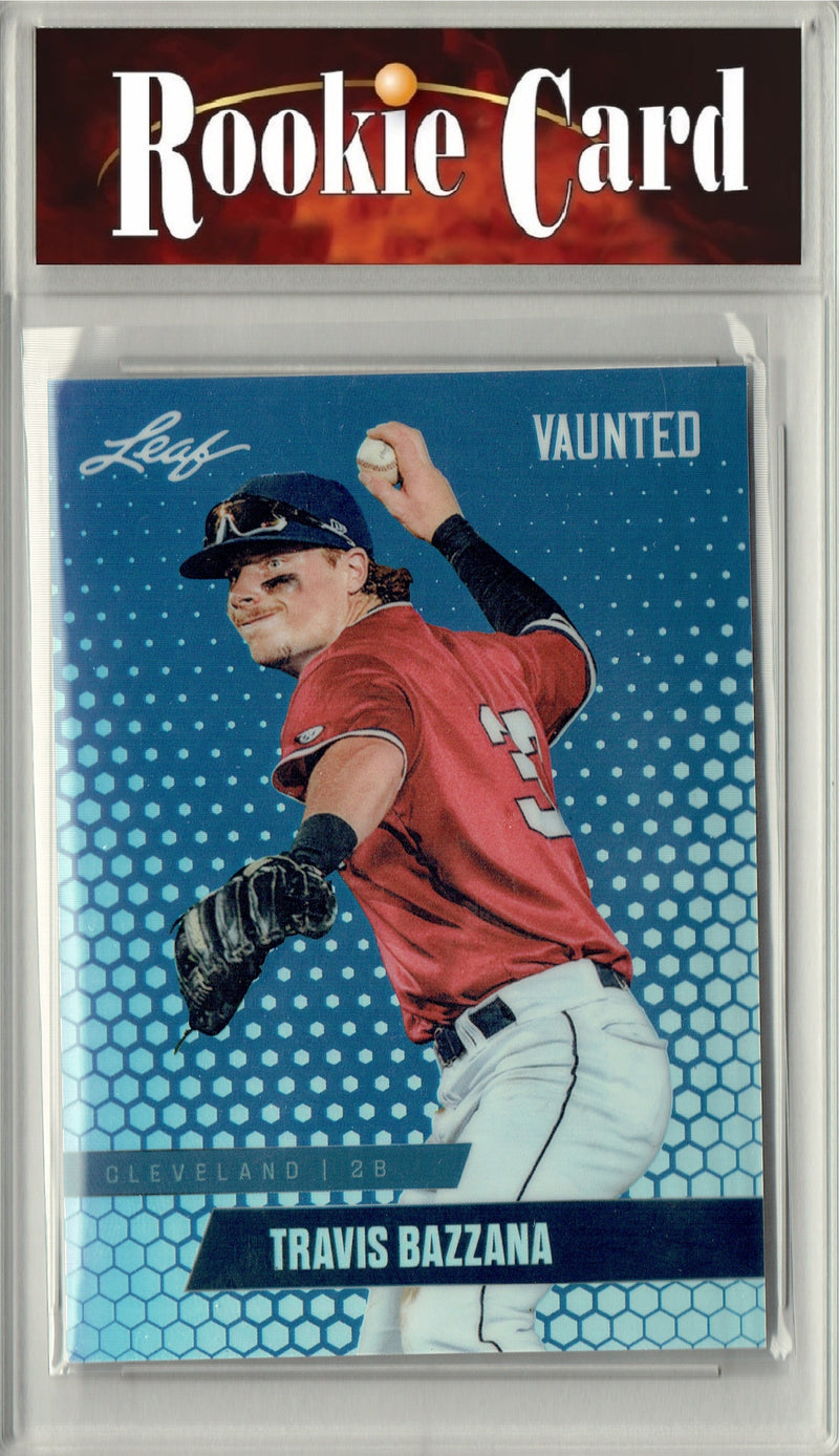 Certified Mint+ Travis Bazzana 2024 Leaf Vaunted Metal #VM-17 Blue 20 Made Rookie Card Cleveland Guardians