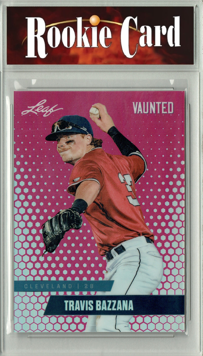 Certified Mint+ Travis Bazzana 2024 Leaf Vaunted Metal #VM-17 Pink 10 Made Rookie Card Cleveland Guardians