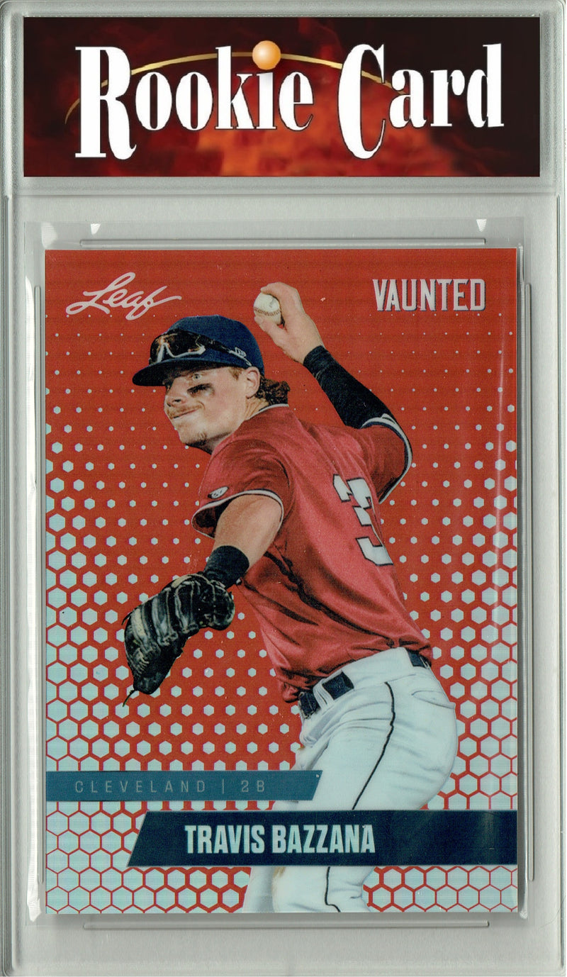 Certified Mint+ Travis Bazzana 2024 Leaf Vaunted Metal #VM-17 Red Only 2 Made Rookie Card Cleveland Guardians