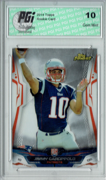 Jimmy Garoppolo 2014 Topps Finest #114 Rookie Card PGI 10