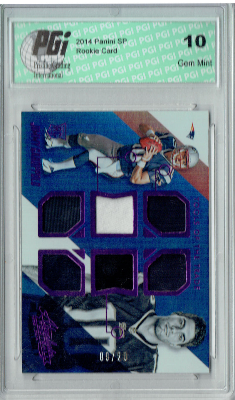 Jimmy Garoppolo 2014 Absolute #JG 6 pc. Jesey #9/20 Rookie Card PGI 10