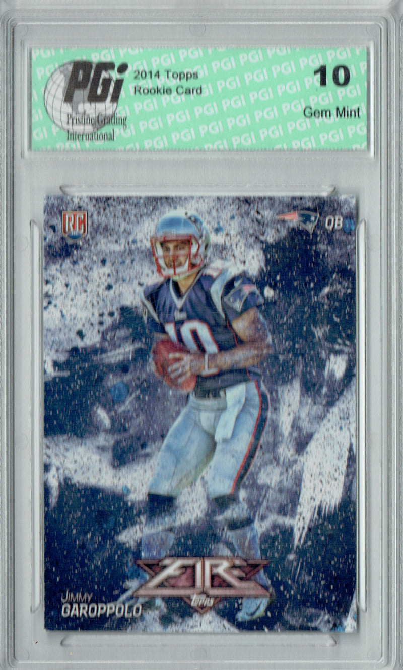 Jimmy Garoppolo 2014 Topps Fire #115 Rookie Card PGI 10