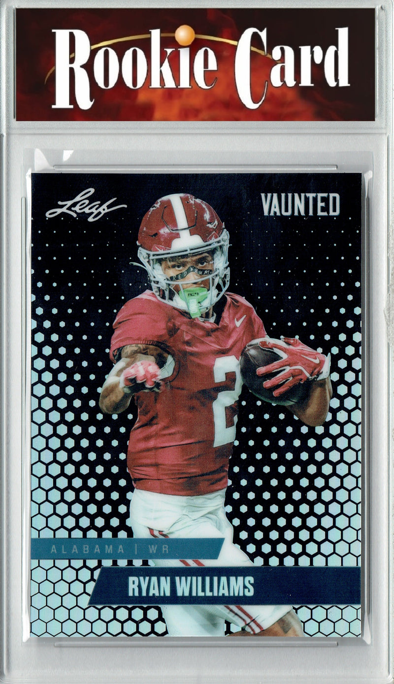 Ryan Williams Rookie Card Alabama Football Trading Card 2024 Leaf Vaunted Metal #VM-15 Black 7 Made  Certified Mint+