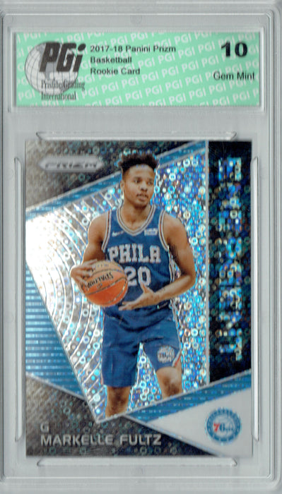 Markelle Fultz 2017 Prizm #EM-MAR Fast Break Emergent SP Rookie Card PGI 10