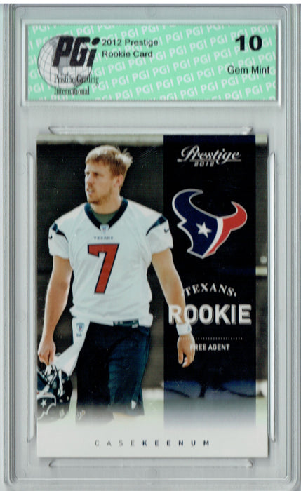 Case Keenum 2012 Prestige #241 Rookie Card PGI 10