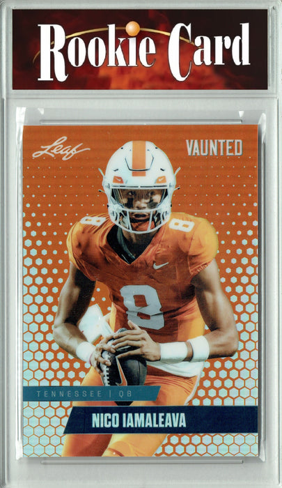 Certified Mint+ Nico Iamaleava 2024 Leaf Vaunted Metal #VM-12 Orange Only 3 Made Rookie Card Tennessee