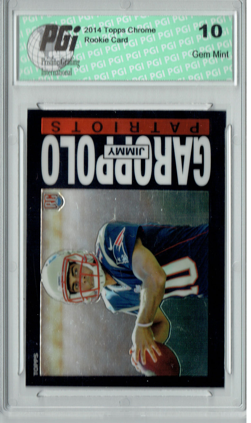 Jimmy Garoppolo 2014 Topps Chrome #3 1985 Style SP Rookie Card PGI 10