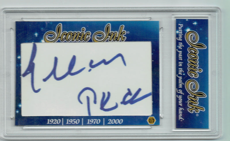Gregory Peck 2018 Hollywood Legends Iconic Ink Signed Cut Auto 1/1 Card JSA