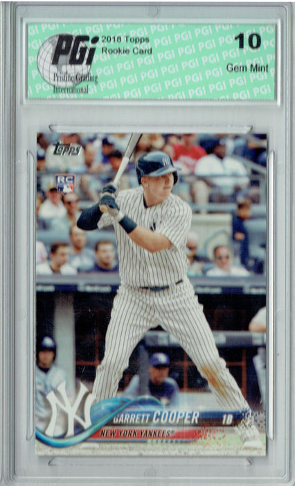 Garrett Cooper 2018 Topps Baseball #181 Series 1 Rookie Card PGI 10