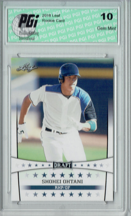 Shohei Ohtani 2018 Leaf Draft #ST-01 Rookie Card PGI 10