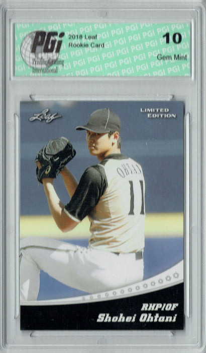 Shohei Ohtani 2018 Leaf Rookie Cards 7-Card Bundle PGI 10