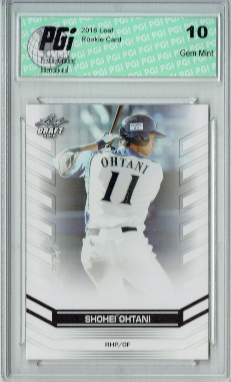 Shohei Ohtani 2018 Leaf Draft #DY-01 Rookie Card PGI 10