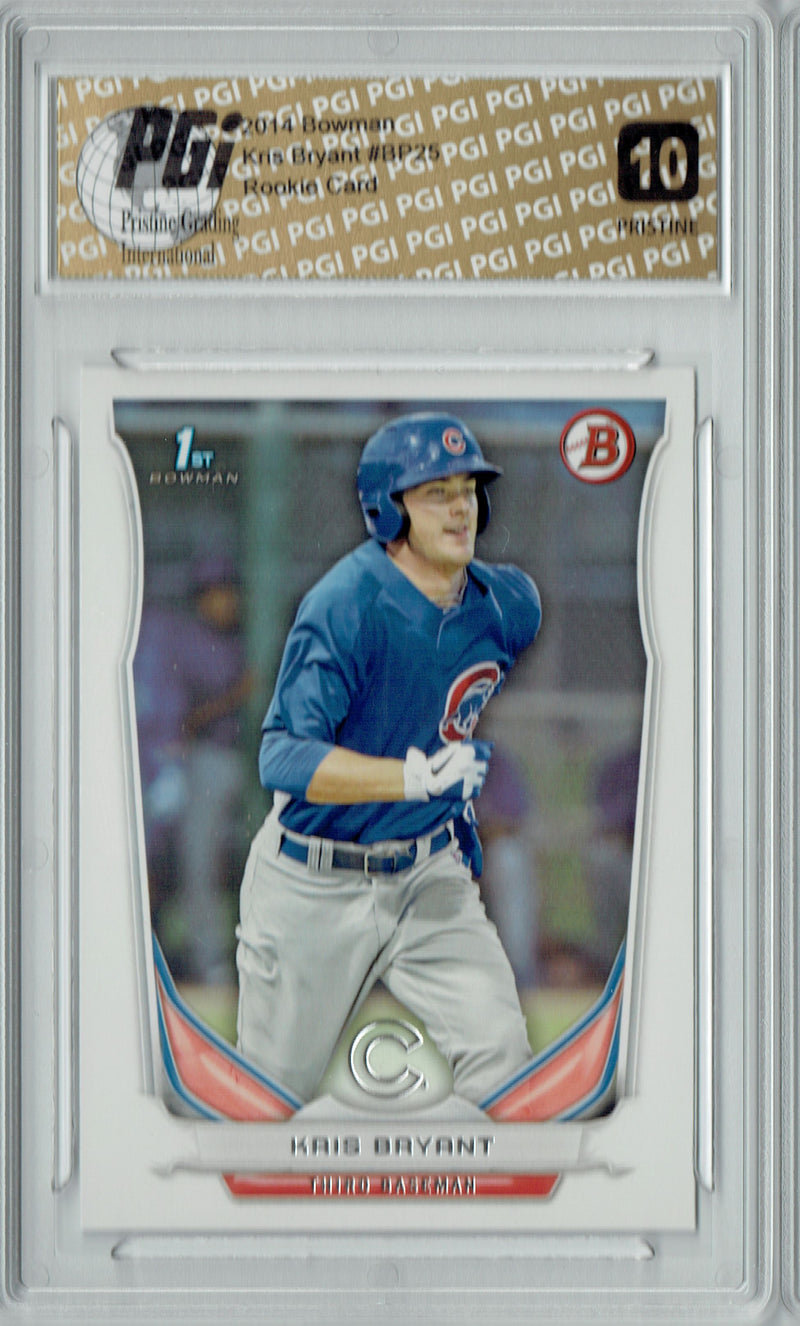 Kris Bryant 2014 Bowman #BP25 PRISTINE Rookie Card PGI 10